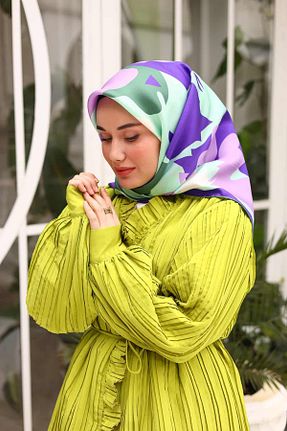 روسری سبز İpek Tivil Silk Home - کد 815157252