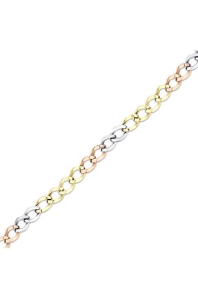 دستبند طلا زرد زنانه 14 عیار Assos Pırlanta - کد 861560310