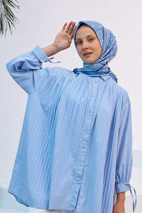 روسری آبی پنبه ای İpekhan - کد 329994359