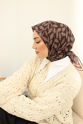 روسری بژ پنبه ای Silk Home - کد 769974289