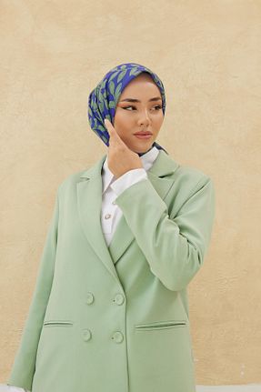 روسری آبی پنبه ای Silk Home - کد 769974597