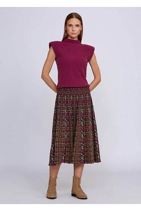 دامن رنگی زنانه الاستین Knitss - کد 377953445