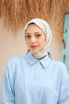 روسری طوسی پنبه ای İpekhan - کد 745943175