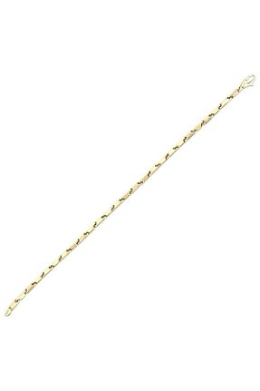 دستبند طلا زرد زنانه 14 عیار Assos Pırlanta - کد 861553715