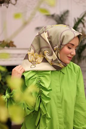 روسری زرد İpek Tivil Silk Home - کد 841557867