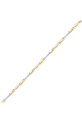 دستبند طلا زرد زنانه 14 عیار Assos Pırlanta - کد 861554860
