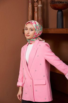 روسری بژ پنبه ای İpekhan - کد 780047225