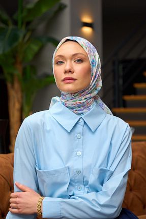 روسری صورتی پنبه ای İpekhan - کد 817286912