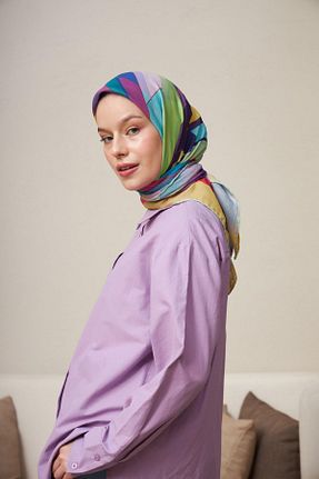 روسری زرد پنبه ای İpekhan - کد 446544872