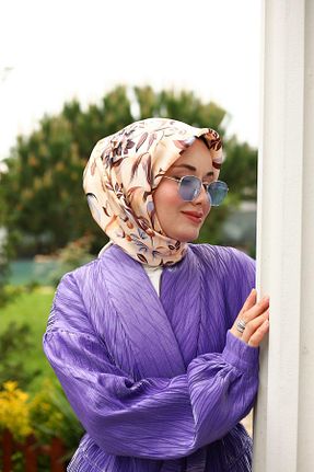 روسری بژ İpek Tivil Silk Home - کد 830882923