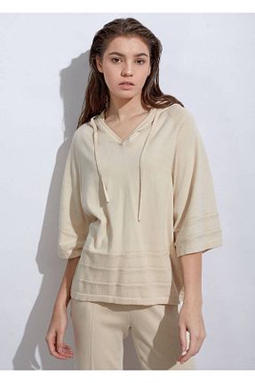بلوز بژ زنانه ساده Knitss - کد 679794708
