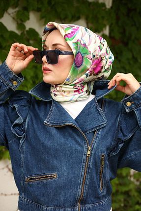 روسری آبی İpek Tivil Silk Home - کد 830881577