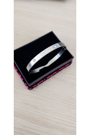 دستبند استیل (فولاد) طوسی زنانه استیل (فولاد) Takı Mühendisi - کد 861550498
