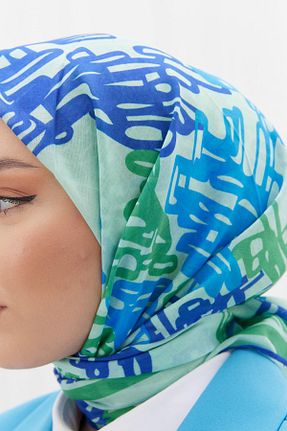 روسری آبی پنبه ای Silk Home - کد 767743830