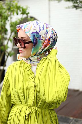 روسری نارنجی İpek Tivil Silk Home - کد 830881661