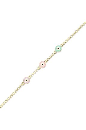 دستبند طلا زرد بچه گانه 14 عیار Assos Pırlanta - کد 861556356