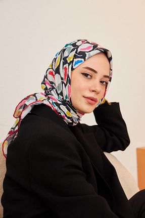 روسری مشکی پنبه ای İpekhan - کد 681109967