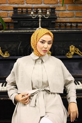 روسری سبز پنبه ای Silk Home - کد 844483956