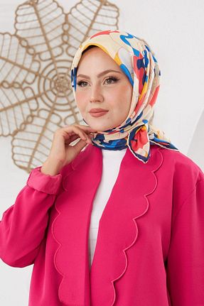 روسری آبی پنبه ای İpekhan - کد 752836595