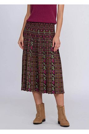 دامن رنگی زنانه الاستین Knitss - کد 377953445