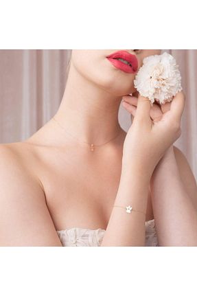 دستبند طلا زرد زنانه 14 عیار MİNİMAL - کد 861551868