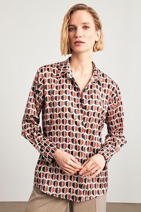 پیراهن نارنجی زنانه رگولار Setre - کد 846836216