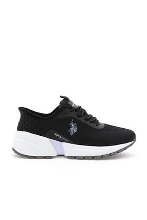 کفش اسنیکر مشکی زنانه بند دار U.S. Polo Assn. - کد 861556559