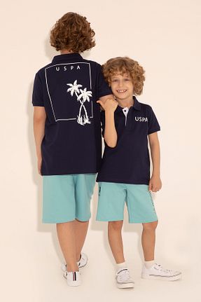 پولوشرت مشکی بچه گانه پارچه ای U.S. Polo Assn. - کد 832928656