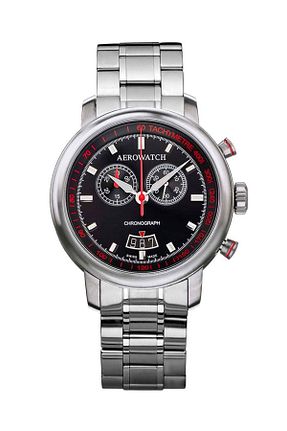 ساعت مچی مشکی مردانه 42 میلی متر Aerowatch - کد 57420931