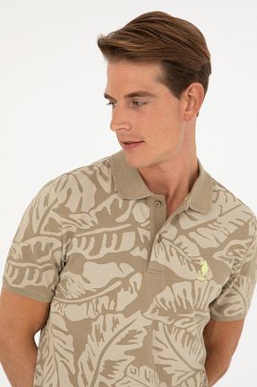 پولوشرت بژ مردانه پارچه U.S. Polo Assn. - کد 834724125