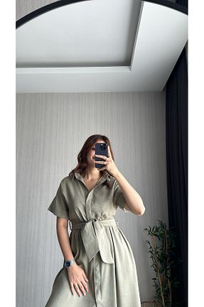 لباس خاکی زنانه بافتنی FASİON - کد 861569040