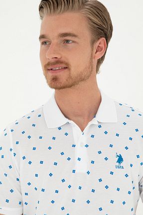 پولوشرت سفید مردانه پارچه ای U.S. Polo Assn. - کد 833023602