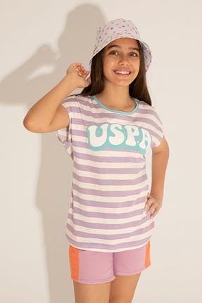 تیشرت صورتی بچه گانه رگولار U.S. Polo Assn. - کد 832989351
