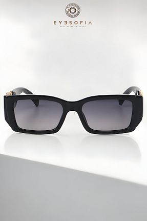 عینک آفتابی مشکی زنانه UV400 Eyesofia - کد 347675600