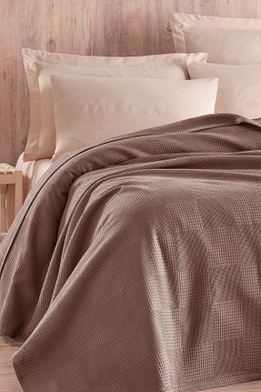 پیکه و ست پیکه دونفره قهوه ای پنبه ای Enlora Home - کد 859032337