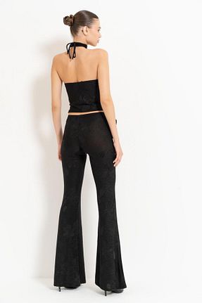 ست بالاتنه و پائین تنه مشکی زنانه بافت Butik - کد 861616213