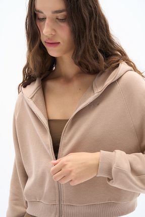 سوئیشرت طوسی زنانه ساده Wear Three Points - کد 861601477