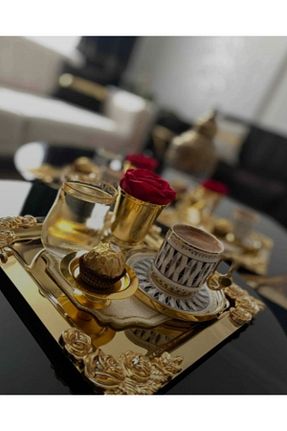 سینی طلائی خیزران LOKMAN ZÜCCACİYE - کد 861630436
