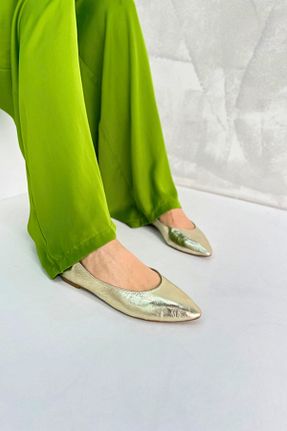 بابت طلائی زنانه چرم خالص inizio - کد 839597052