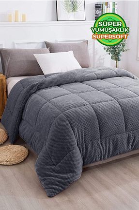 لحاف دونفره طوسی 195 x 215 Evlen Home Collection - کد 658376194