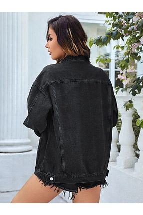 کت طوسی زنانه Boyfriend Cuqq Denim - کد 802971848