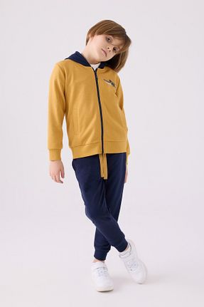 ست لباس راحتی زرد زنانه ساده Rolypoly - کد 861646908