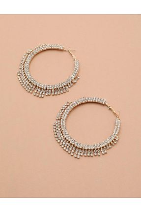 گوشواره جواهر طلائی سنگ İlvi - کد 853620288