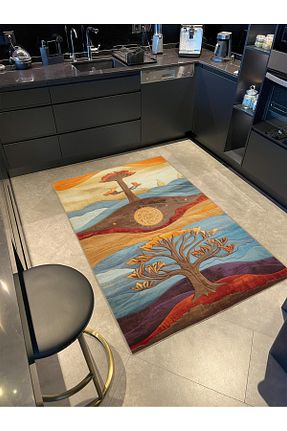 فرش رنگی قابل شستشو Rugs Modern Halı - کد 861656996