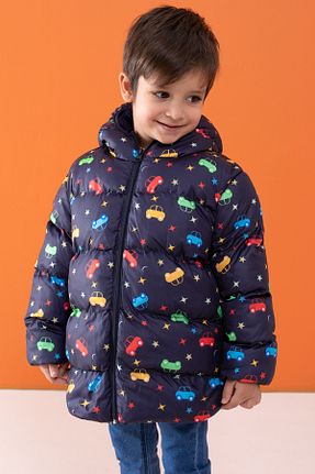 کاپشن سرمه ای بچه گانه رگولار Cansın Mini - کد 855233784