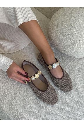 بابت قهوه ای زنانه چرم مصنوعی ERVANIN BUTİĞİ - کد 861706114