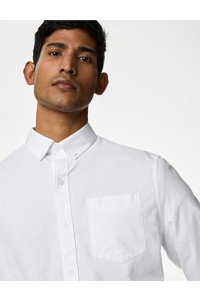 پیراهن سفید مردانه رگولار Marks & Spencer - کد 856138339