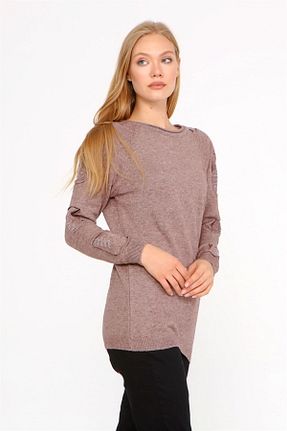 پلیور بژ زنانه طرح دار FTZ WOMEN - کد 147266360