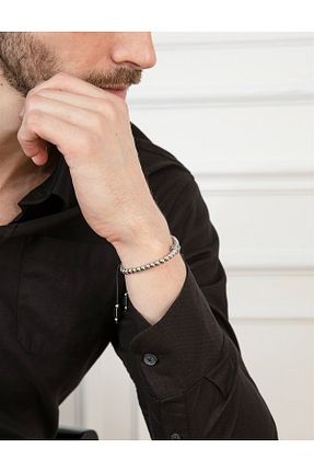 دستبند استیل (فولاد) مردانه استیل (فولاد) İlvi - کد 234734732