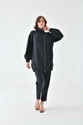 ست بالاتنه و پائین تنه مشکی زنانه بافتنی FTZ WOMEN - کد 799550888